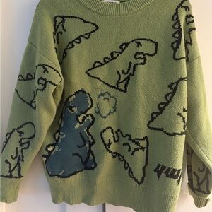 Aelfric Eden Green Dinosaur Sweater